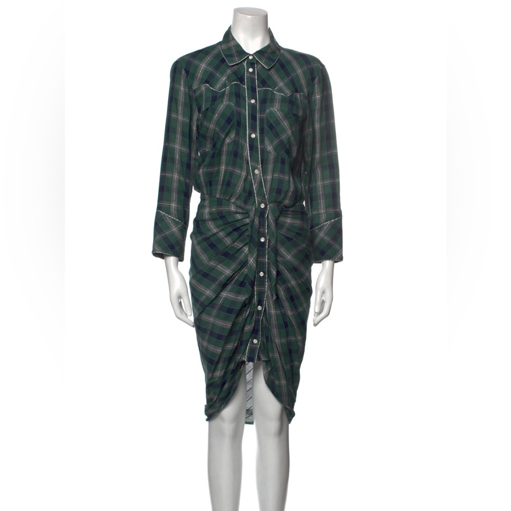 Veronica Beard plaid midi dress size M